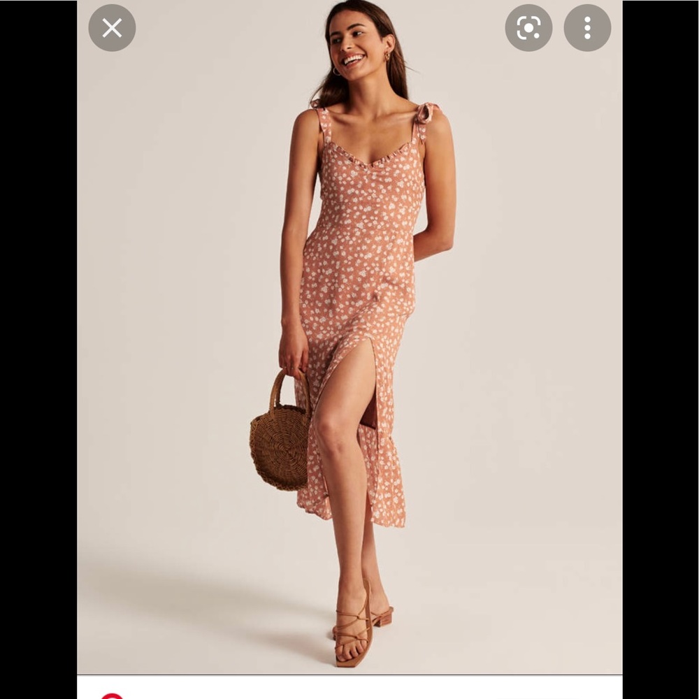 Tie-Strap Midi Dress
